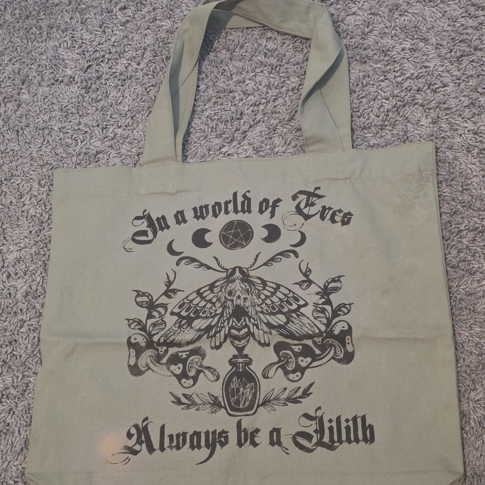 Mystical Graphic Tote Bag - Green